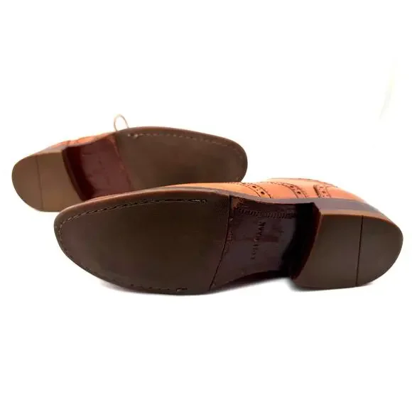 Cole Haan Brown Leather Wingtip Oxford Dress Shoes Men's Size 8.5 M Brogue - Picture 8 of 10